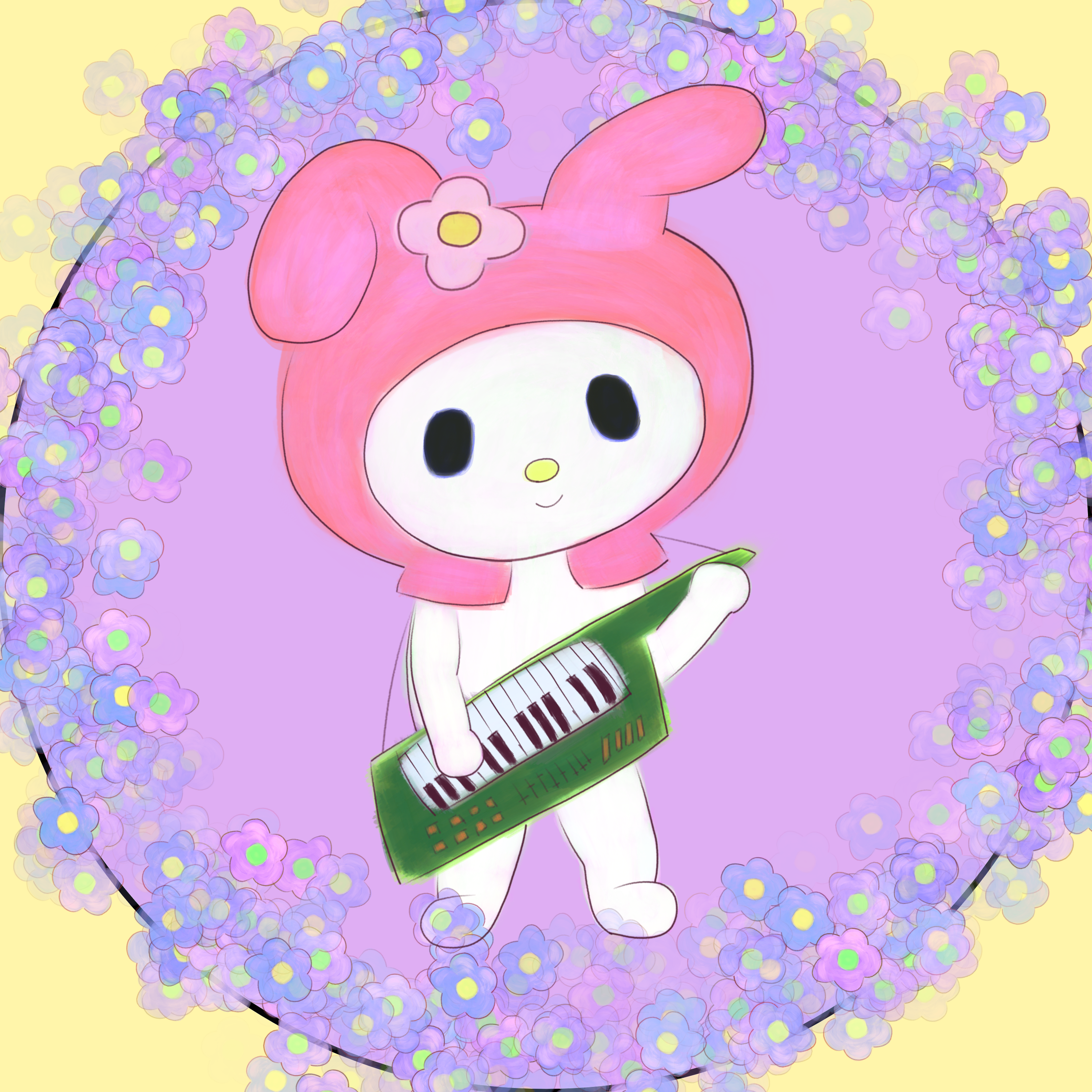 my melody fanart, one of my favourite characters. happy with how this one turned out
